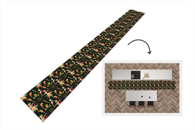 Keukenloper - Keukenmat - Brazilië - Carnaval - Patroon - 400x50 cm - Keuken vloerkleed