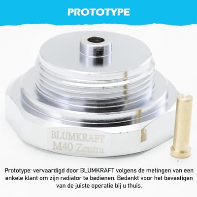 2 Stuks Radiatoradapters M40 Zentra naar M30 x 1,5 voor Thermostaatkop