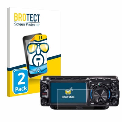 BROTECT - Screenprotector voor Yaesu FTX-1 - Folie Beschermfolie transparant 2 Stuks