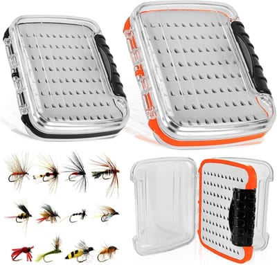 2 Stuks Dubbelzijdige Vliegvissersdoos, Bait Box voor Vliegen, Lepelbox en Vissersaccessoires voor Trochtruitjes, Flitslichten en Spinner Vissen