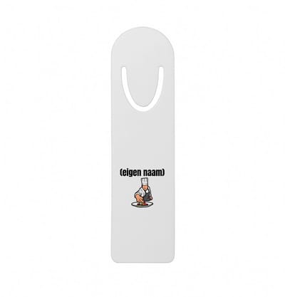 Hacebo® - chefkok metalen boekenlegger - Kok - iemand die goed kan koken - met eigen naam - leuk cadeau voor iemand die chefkok is - cadeau - kado Bladwijzer boekenleggers - 12.7 cm x 3.2cm