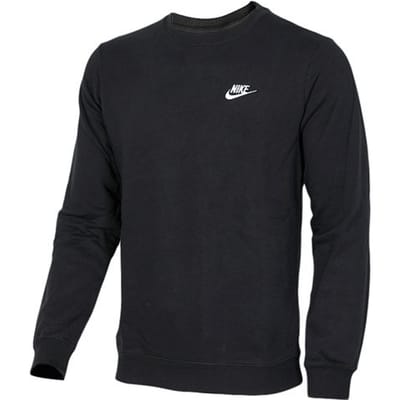 Sweat-shirt Nike Casual Sport Coupe Ample Col Ras du Cou Homme Tops Noir 804343-010 M black