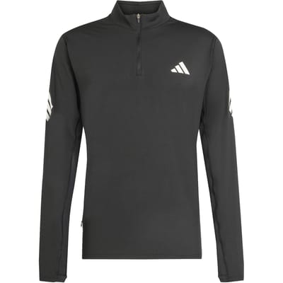 Adidas Performance Adi365 Iconic Longsleeve Met Halflange Rits - Heren - Zwart