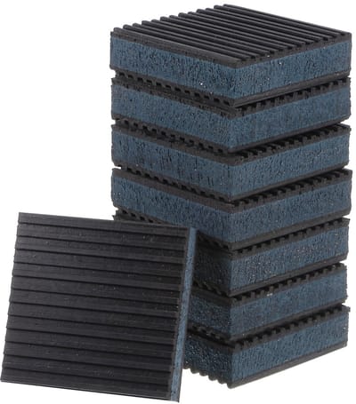 Dailygoods- Vibratiepads 8 Stuks - EVA Schuim/Rubber - Antislip - Geluidsisolatie - Schokabsorberend - Duurzaam - Voor Wasmachine en Droger