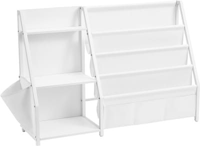 SONGMICS - Kinderboekenkast - Met Zijvak - Voor Kinderkamer en Speelkamer
