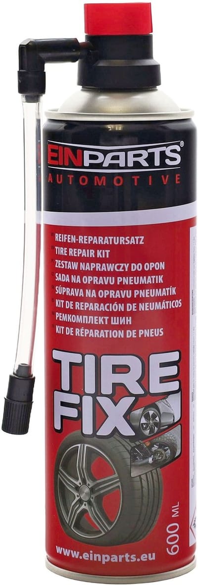 Einparts Banden Reparatie Spray 600ml – Nood Reparatie en Bandenvuller voor Auto, SUV en Bestelwagen