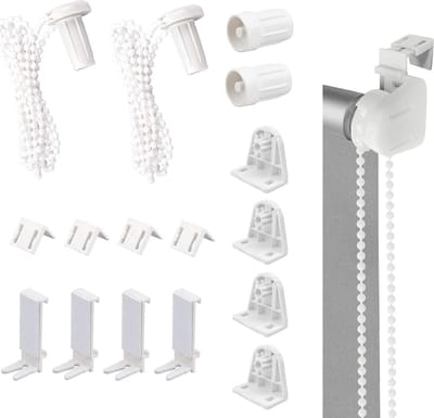 Goodivery ® Hoge Kwaliteit Vervangingsonderdelen voor Rolgordijnen Zonder Boren - 17 mm Houder