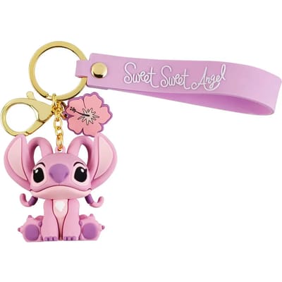 Disney Kids Lilo en Stitch Angel 3D Charm Lanyard Sleutelhanger