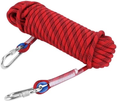 Paracord Touw 12 mm met Karabijnhaak - 20 meter Klimgereedschap voor Avontuurlijke Activiteiten en Outdoor Gebruik