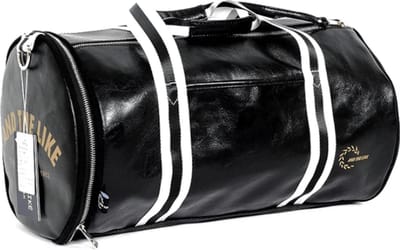 Avoir Avoir®-Sporttas voor mannen en vrouwen - Waterdicht PU-materiaal - Leren ontwerp - Apart schoenencompartiment - Handig formaat 25x25x45cm - Zwart