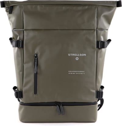 strellson Laptop rugzak Rugzak met laptopvak Stockwell 2.0 Sebastian Backpack Khaki Groene