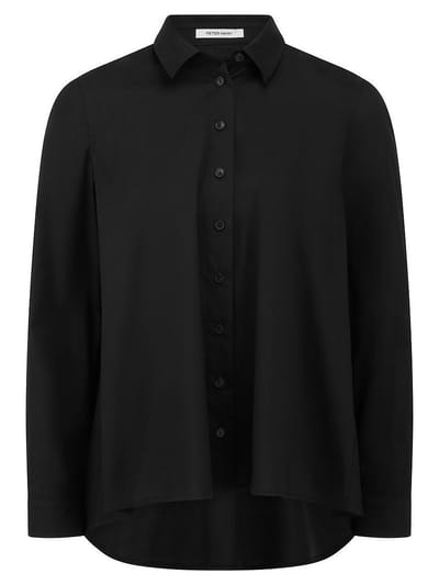 Lange blouse Van Peter Hahn zwart
