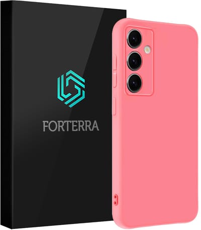 Hoesje Geschikt voor Samsung Galaxy S25 FE - Sterk & Shockproof - Siliconen Case - Hoes Cover - Lichtroze