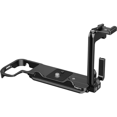 Poyinco JN-135 Camera L-plaat L-vormige Snelkoppelingsplaat Aluminiumlegering L-beugel met Cold Shoe