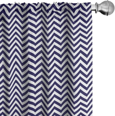 ABAKUHAUS V80 Voorhangen – 2x75x175 cm – Mikrofaser – Marineblauw