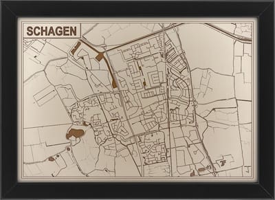 Decoratief Beeld - Houten Van Schagen - Hout - Bekroned - Bruin - 21 X 30 Cm