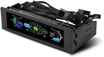 PC Fan Controller met 5 Fans, Snelheidsregelaar en CPU Temperatuur Sensor voor Optimale Koeling met LCD Paneel