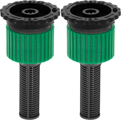 PrimeMatik - Set van 2 stuks regelbaar mondstuk van 0 tot 360 graden met een bereik van 3,5 tot 4 m