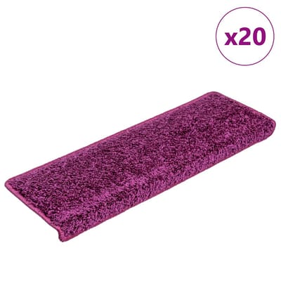 vidaXL - Trapmatten - 20 - st - 65x21x4 - cm - Violet - Rechthoekige - Rand