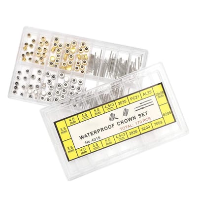 Dailygoods- Horlogestamvergroter Hoogwaardig Materiaal - Horlogekronen - Accessoire Reparatie - Vervangende Gereedschapsset - Duurzaam - Verschillende Maten - Horlogeonderdelen