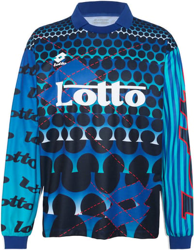 Lotto heren shirt met lange mouwen 1325014 Sportshirt Training Loose Fit Blauw