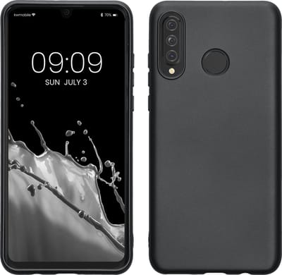 kwmobile telefoonhoesje geschikt voor Huawei P30 Lite - Hoesje voor smartphone - Back cover in metallic grijs
