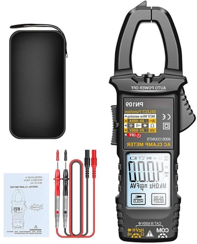 Tang Multimeter - Digitale Tester - Elektrisch Testen - Verlicht LCD Scherm - 4000 Counts - Zwart