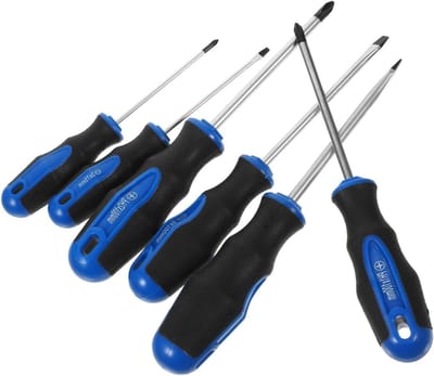 Magnetische Schroevendraaierset - Schroevendraaier Set - Reparaties Uitvoeren - Comfortabel Handvatontwerp - 21 x 3 x 3 cm - Blauw