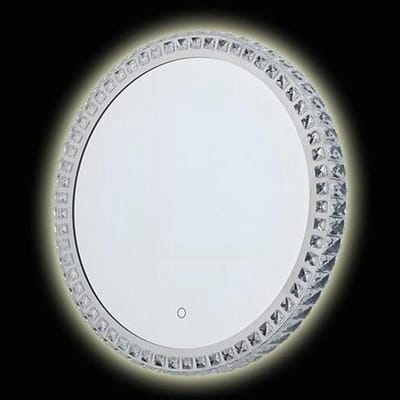 LED Kapspiegel - Verlichte Spiegel - Make-up Aanbrengen - 3 Kleuren Dimbare Opties - 60-90 cm - Zilver