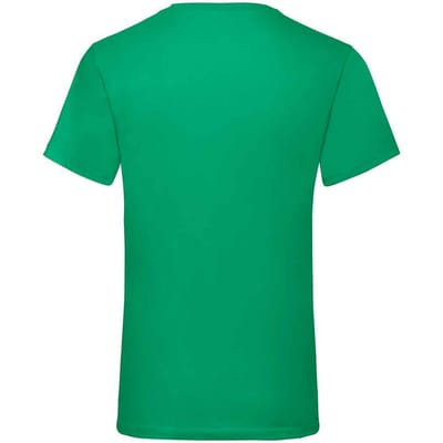 Fruit of the Loom Heren Waarde V Hals T-shirt (Kelly Groen)