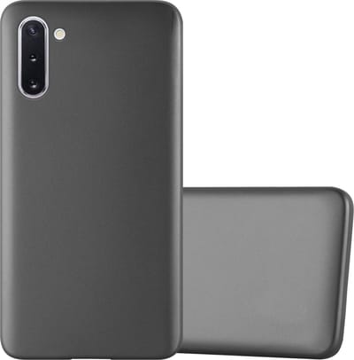 Cadorabo Hoesje geschikt voor Samsung Galaxy NOTE 10 in METALLIC GRIJS - Beschermhoes gemaakt van flexibel TPU silicone Case Cover