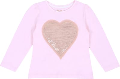 Pailletten hart blouse