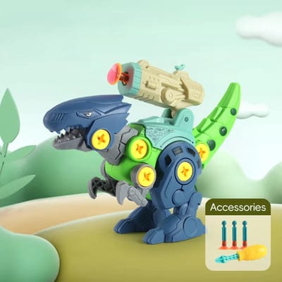 Doe-het-zelf Schroefbare Dinosaurus Baby Speelgoed voor 3 Jaar Oude Montage Moeren Model Sets Veilige Blokken Vroeg Educatief Peuter voor Kinderen