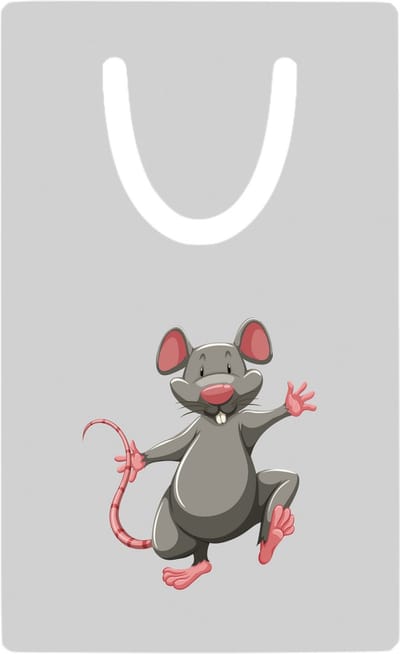 Hacebo® - Muizen metalen boekenlegger - Muis - Dieren liefhebbers - Knaagdieren - huisdier - dierendag Bladwijzer boekenleggers - 7.6 cm x 5cm