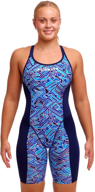 Funkita Dames badpak Fast Training Blue Bits