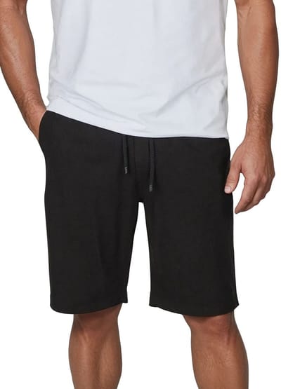 DENIMFY Heren Short DFAlessio regular/straight Zwart S Volwassenen Linnen short heren - Korte linnenbroek heren