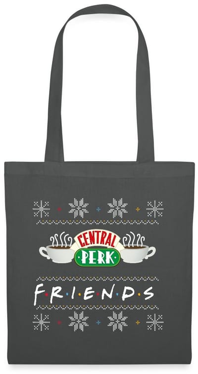 Friends Central Perk Lelijk Kerstmis Tas Van Stof Schoudertas