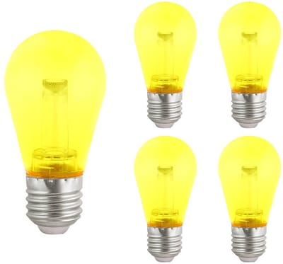 VITO LED Lamp G45 E27 - 2.5W (vervangt 18W) - 150lm - Geel Licht - 180-240V - Flikkervrij - Energiezuinig - 5 stuks