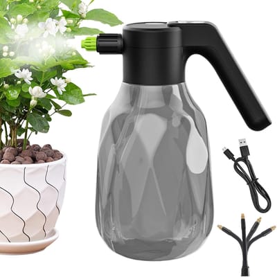 Elektrische spuitfles - Oplaadbare vernevelaar - Tuin en schoonmaak - Automatische werking - 2 liter - Zwart