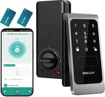Slim Voordeurslot met Vingerafdrukscanner en App-Bediening