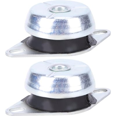 2 stuks Schokdemper Klokvormig FRH voor Auto Diesel Generator M10 Draad Rubber Buffer white