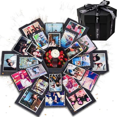 AWEMOZ Explosion Box - Foto box - Mystery Box - Unieke Geschenkdoos - Explosie box - Foto Doos - Knutselen