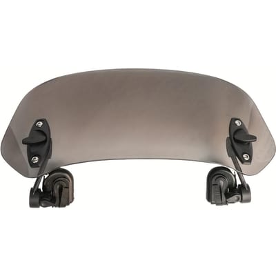 Extension de pare-brise de moto à clip réglable avec lentille grise - Conception aérodynamique en plastique durable pour motos Kawasaki Yamaha Ducati gris foncé