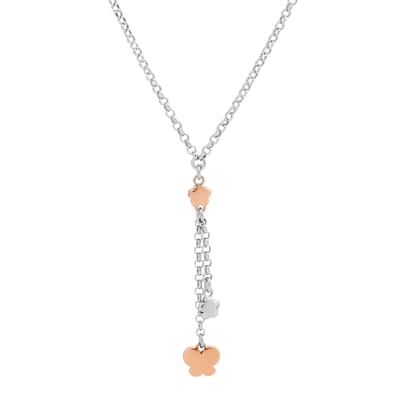Orphelia 'Lorelei' Dames 925 Sterling Zilver Set: Ketting + Armband + Oorbellen - Zilver/Roze SET-7386