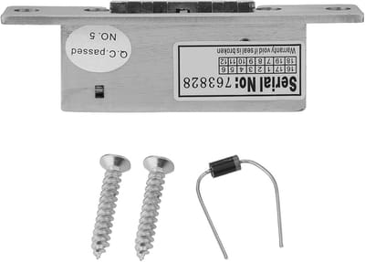 Elektrisch Deurslot - Smalle Sluitplaat - Toegangscontrole - Dubbele Ontgrendeling - 12x4x4 cm