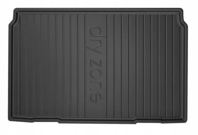 FROGUM - DRY ZONE Kofferbakmat - Geschikt voor PEUGEOT 208 II Hatchback (vanaf 2019) - Volwaardig reservewiel - Zwart
