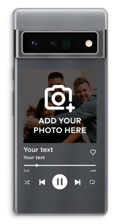 Gepersonaliseerd - Case Company® - Hoesje geschikt voor Google Pixel 6 Pro hoesje - Music Player - Soft Cover Telefoonhoesje - Bescherming aan alle Kanten en Schermrand