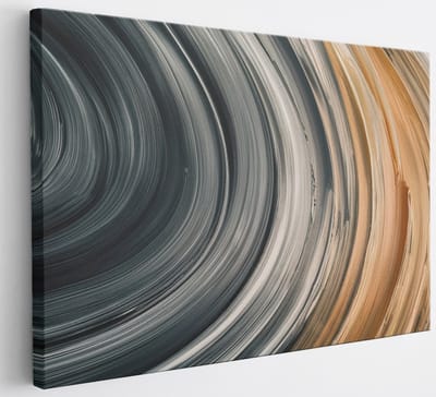 Saammp Canvas Schilderij - Gekleurde cirkels - Abstract - 30x20 - Foto op canvas - Wanddecoratie - Muurdecoratie Woonkamer - Slaapkamer decoratie - Canvas Print