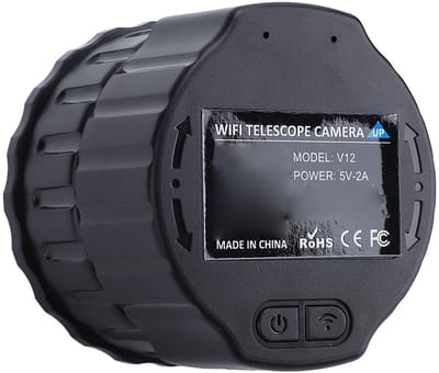 Allecto - WiFi Draadloos Digitaal Oculair - 4 Megapixels Camera - HD Video - Zwart - Voor Telescoop en Microscoop - Perfect voor Astronomie en Onde...