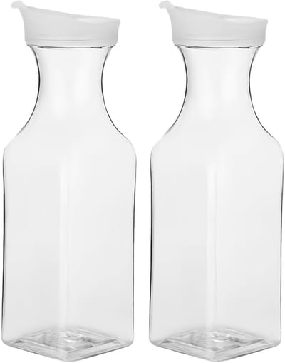 Dailygoods- Wasmiddeldispenser luchtdicht - Opbergdoos voor waspoeder - 2 stuks - 1,5 L - Nauwkeurige dosering - Bescherming tegen vocht